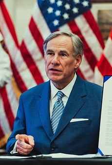 Gov. Greg Abbott discusses an executive order during a 2020 press conference.