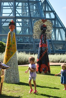 Along with the exhibition, the garden is debuting six Botanical Frida statues.
