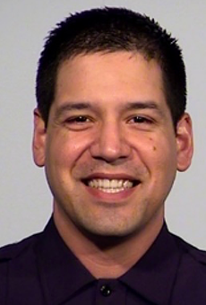 Officer Dezi Rios, 38, faces charges of DWI and failure to stop and provide information. He could face additional assault charges, according to SAPD officials.