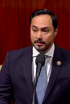 U.S. Rep. Joaquin Castro speaks in the U.S. House of Representatives.