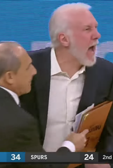 Coach Pop Ejected for Second Time This Month, Yelled "Kiss My A—"