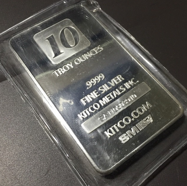 This isn't one of the silver  bars for sale, but if you scroll to the bottom you can see the precious metal for sale in a pdf document.