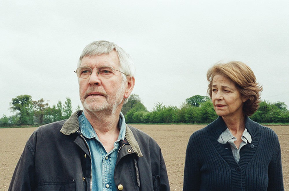 Geoff (Tom Courtenay) and Kate (Charlotte Rampling) during a rare moment of relative tranquility
