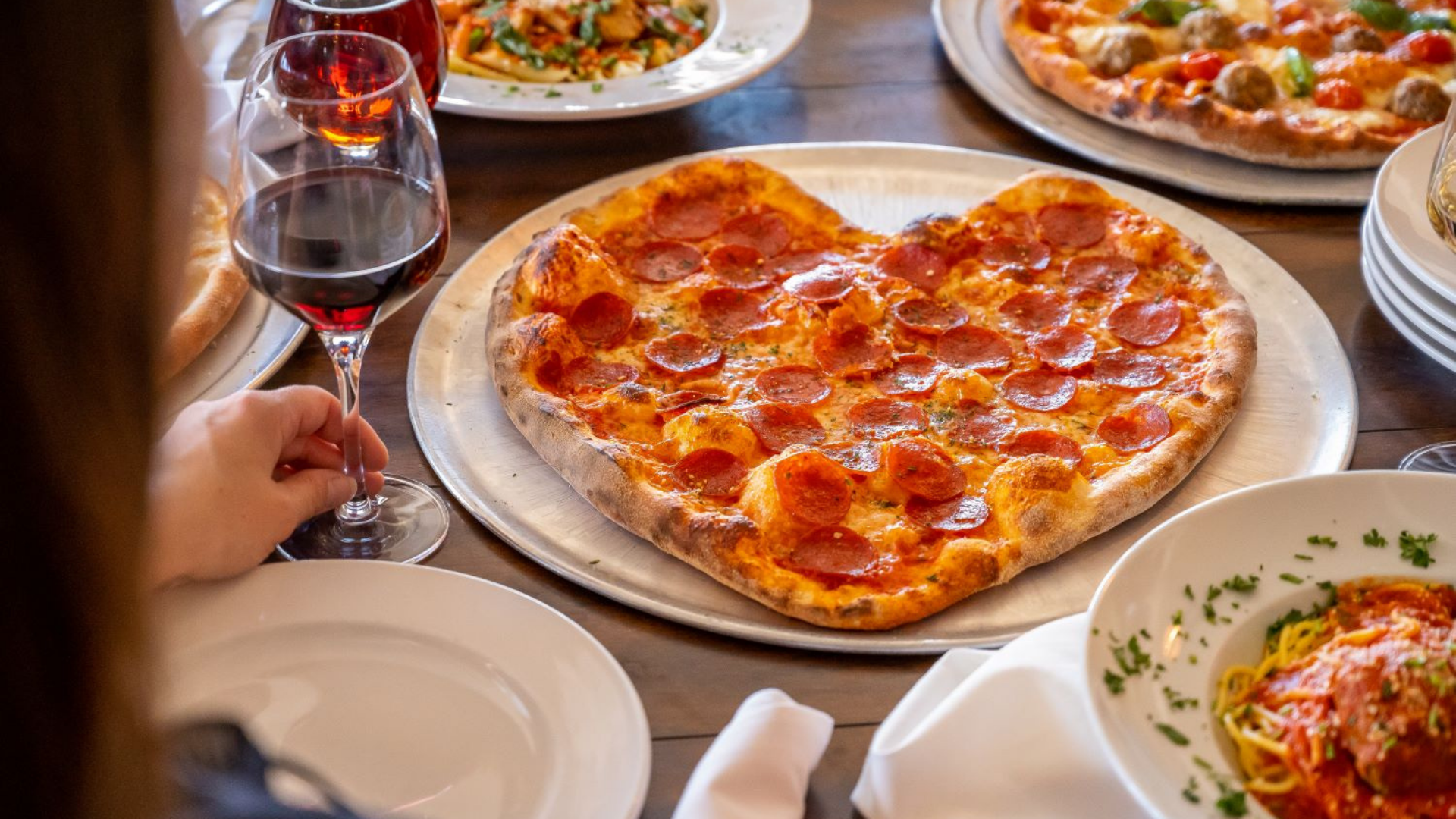 Heart Pizzas at Volare | Volare Pizza (Olmos) | Food, Valentine's Day | San  Antonio Current