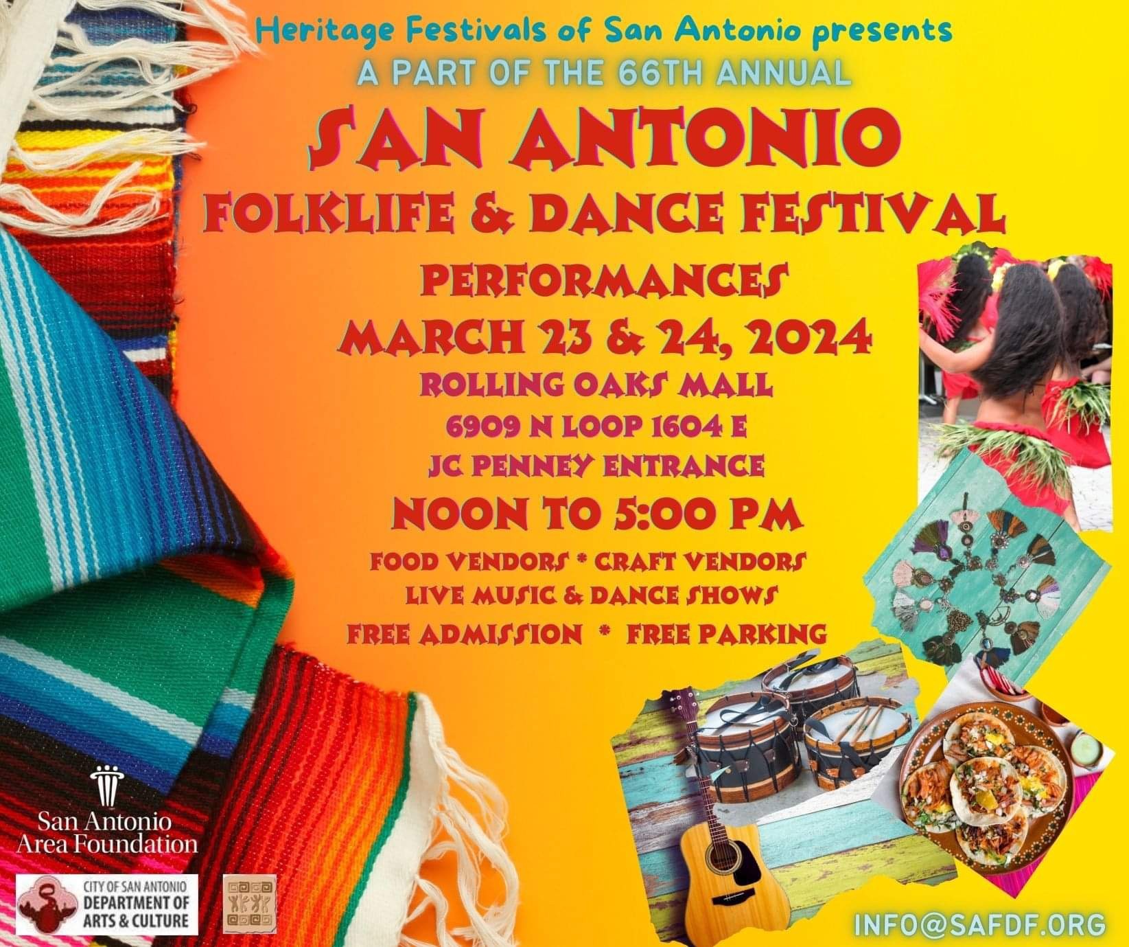 66th Annual SA Folklife and Dance Festival Free Performances