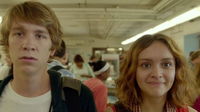 High schoolers Greg (Thomas Mann) and Rachel (Olivia Cooke) grapple with mortality in the Sundance sweeper Me and Earl and the Dying Girl.