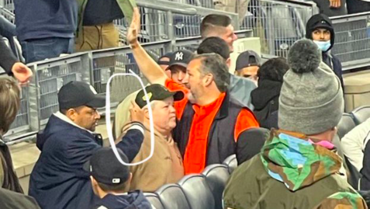 Baseball Fans Flip Off Ted Cruz During Game at Yankee Stadium