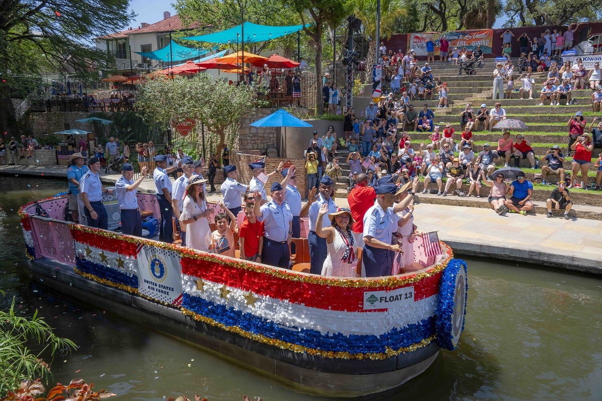 Armed Forces River Parade will turn the San Antonio River Walk red