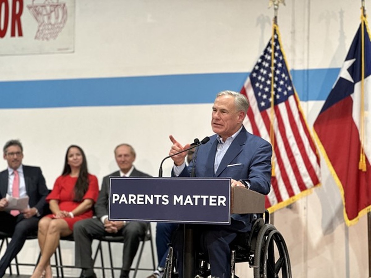 In speech, Gov. Greg Abbott suggests trans people should be banned from teaching school