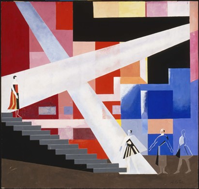 Alexandra Exter: Lighting design for a tragedy, 1928 
Gouache, graphite, and ink on paper 
Photo courtesy of the McNay Art Museum