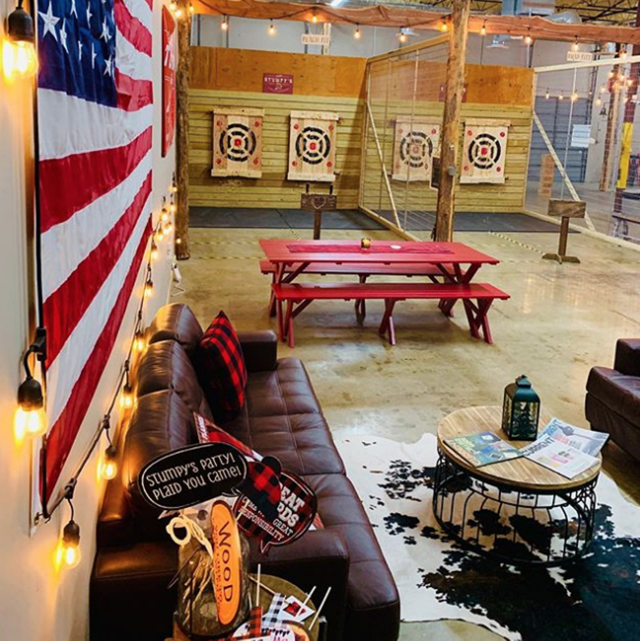 Try your hand at axe-throwing  758 Isom Road, (210) 693-6900, stumpyshh.com  Engage in the challenging activity of axe-throwing on the next rainy day. While there's a growing number of options to choose from in San Antonio, you're likely to have a testosterone-filled blast at Stumpy's Hatchet House. Here you'll be able to get boozy (it's BYOB), throw some axes and of course stay dry.  Photo via Instagram / stumpyssat