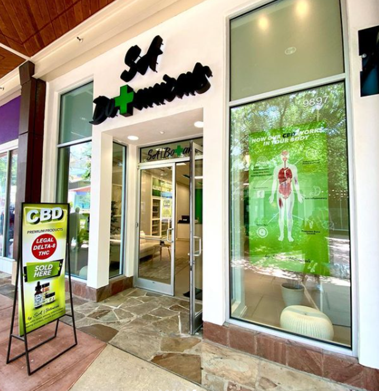 SA Botanicals
Multiple locations, (888) 733-4493, sabotanicals.com
With shops across San Antonio, this chain offers locally-produced CBD products for you (and your pets) regardless of where you are in the city.
Photo via Instagram / sabotanicals