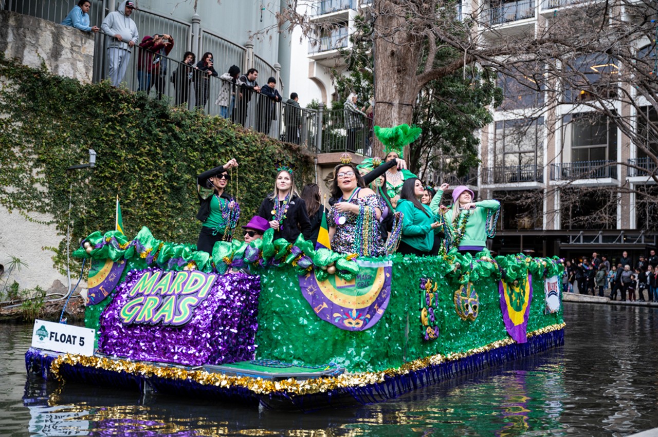 All the people we saw having fun at San Antonio's Mardi Gras River