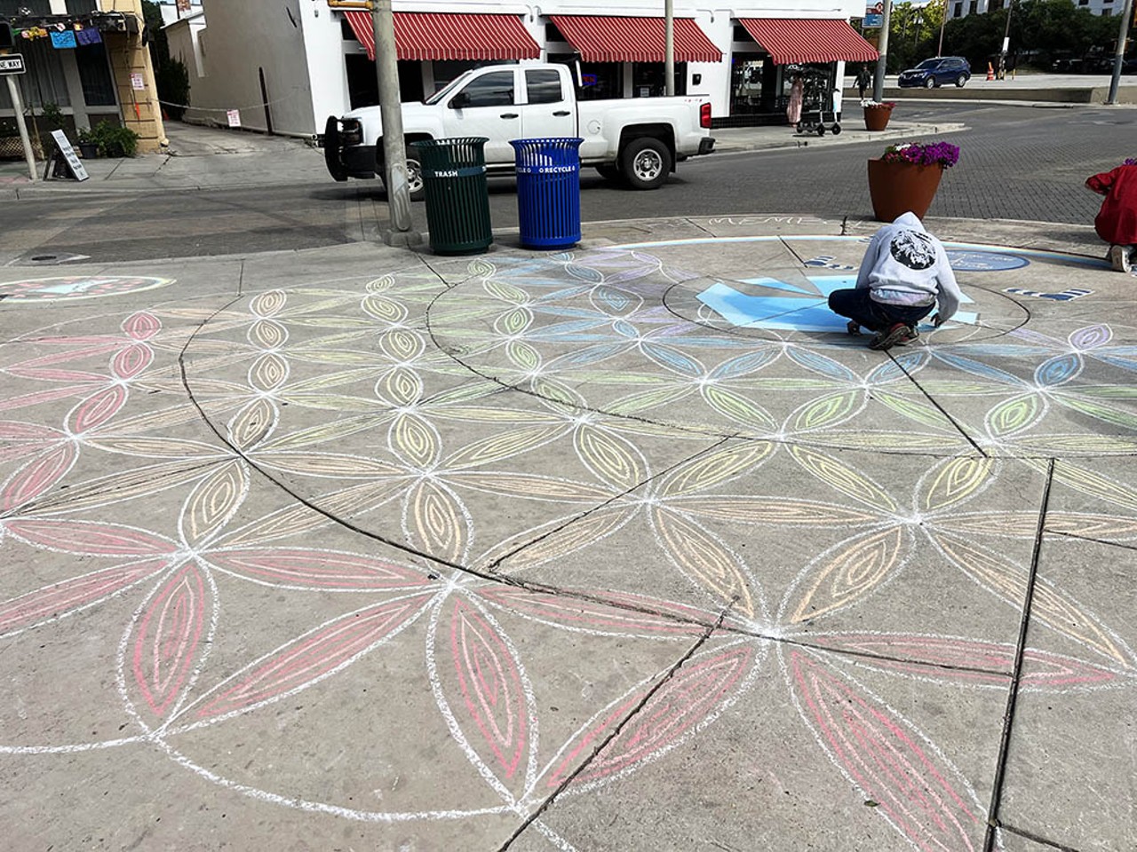 Everything we saw at San Antonio's chalk art memorial for the Uvalde shooting victims