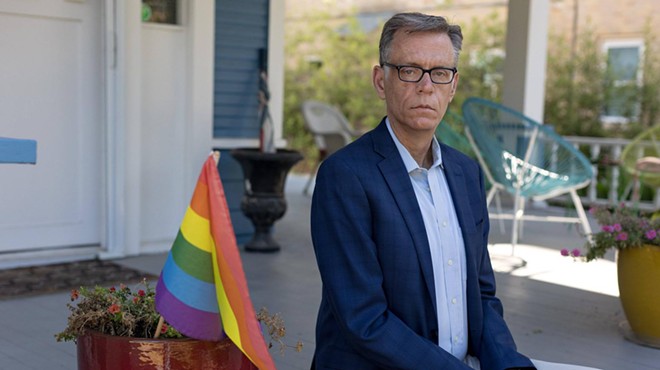 Dale Carpenter, outside his home in Dallas on July 8, was the state president of the Log Cabin Republicans in the 1990s but has since distanced himself from party politics. The group is the largest organization representing gay conservatives and advocating for inclusivity in the GOP.