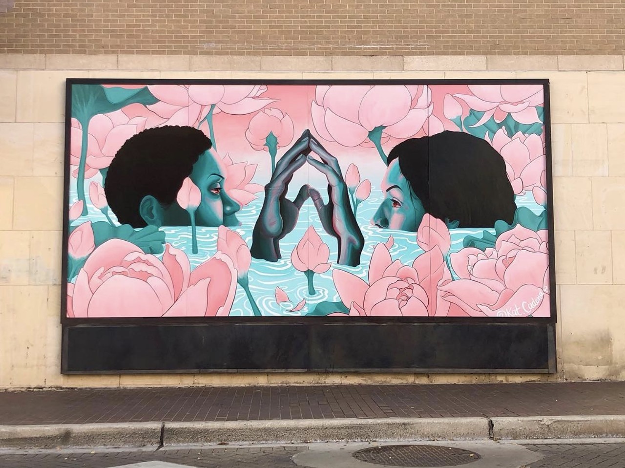 And yet, we bloom
Corner of E. Houston and Navarro streets
Artist: Kat Cadena
This work by artist Kat Cadena was voted Best Mural in the Current's 2020 Best of San Antonio Issue.