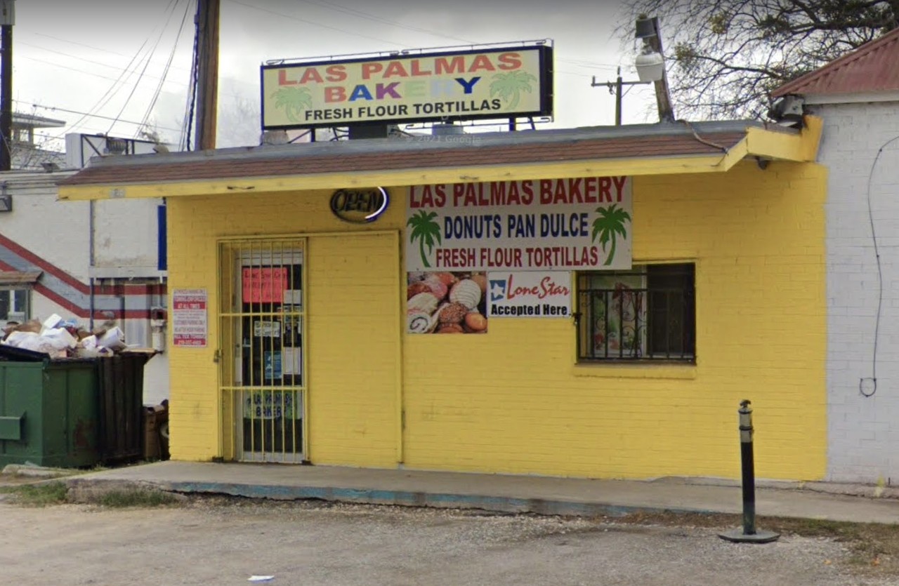 Las Palmas Bakery
528 Iowa St, (210) 532-2161
Find yourself in the East Side and in need of some pan dulce? Trust Las Palmas to hit the spot. Carrying tortillas, barbacoa and tamales, Las Palmas especially delivers with its freshly-baked bread that even your abuelita would approve of. Stop by and get your fill, just make sure you have a few of their delicious churros.
Photo via Google Maps