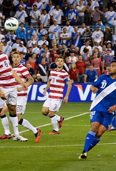 The U.S. Men's National Team plays a World Cup qualifying match against Honduras in 2014.